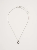 Black Pearl Pendant Necklace by Aureus + Argent