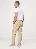 Pleated Cropped Italian-Stretch Chino