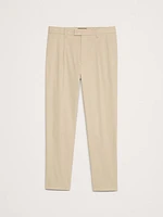 Pleated Cropped Italian-Stretch Chino