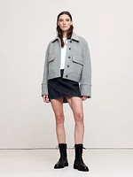 Wool Bouclé Cropped Jacket