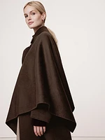 Oversized Double-Faced Cape Coat