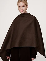 Oversized Double-Faced Cape Coat