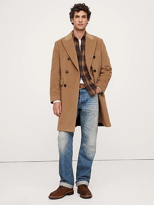 Camel-Wool-Cashmere Topcoat