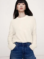 Oversized Midweight Cashmere Crew-Neck Sweater