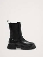 Italian Leather Tall Chelsea Boot