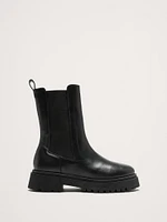 Italian Leather Tall Chelsea Boot