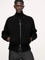 Italian Merino Sweater Bomber