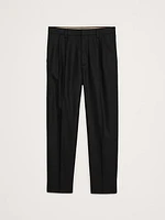 Wool-Blend Pleated Pant