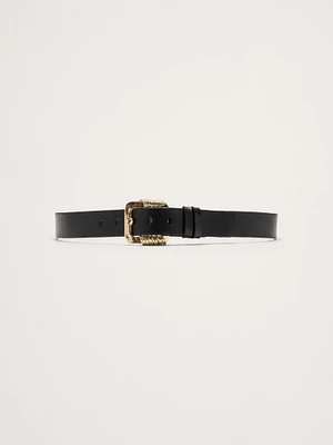 Ring Statement Leather Belt