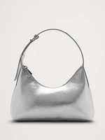 Leather Crescent Shoulder Bag