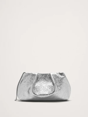 Mini Riviera Metallic Leather Clutch