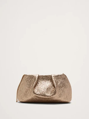 Mini Riviera Metallic Leather Clutch