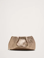 Mini Riviera Metallic Leather Clutch