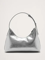 Leather Crescent Shoulder Bag