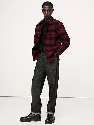 Standard-Fit Heavyweight Flannel Overshirt