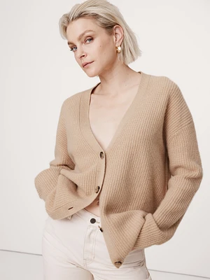 Oversized Cashmere Cardigan Sweater