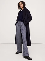 Mid-Rise Pull-On Italian Flannel Pant