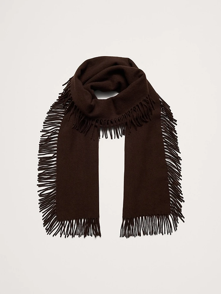 Fringed Wool Scarf