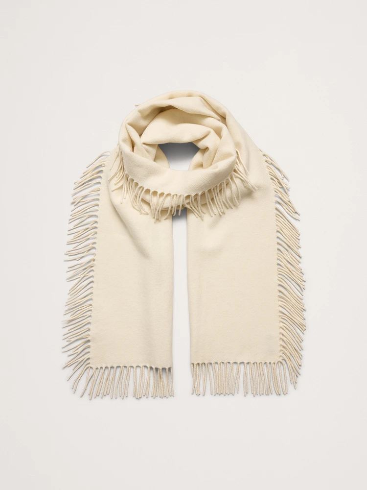 Fringed Wool Scarf