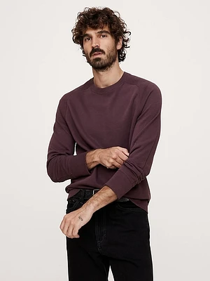 Slub Double-Knit Crew-Neck T-Shirt