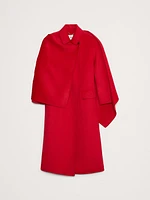 Oversized Double-Faced Cape Coat