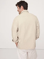 Relaxed-Fit Flannel Overshirt
