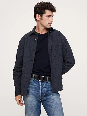 Relaxed-Fit Flannel Overshirt