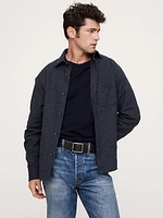 Relaxed-Fit Flannel Overshirt