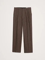 Signature Italian Herringbone Wide-Leg Pant