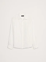 Standard-Fit Linen-Cotton Shirt