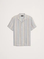 Standard-Fit Linen Resort Shirt