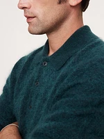 Brushed Cashmere Sweater Polo