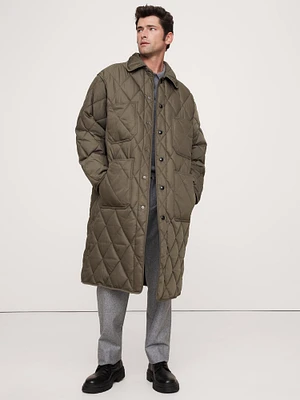 Oversized Quilted Carcoat