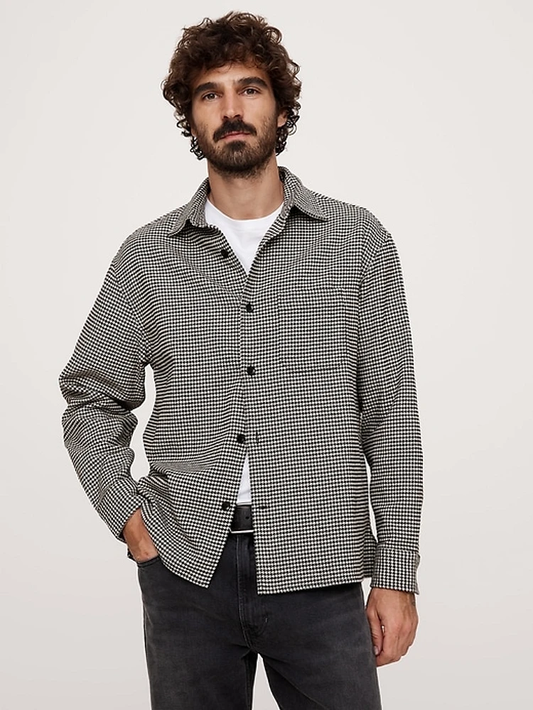 Relaxed-Fit Flannel Overshirt