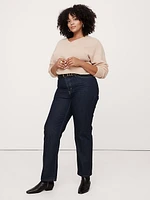 Mid-Rise Rigid Straight Jean