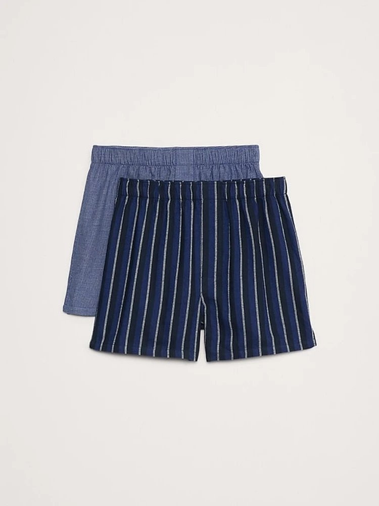 Flannel Boxers 2-Pack