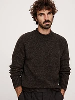 Alpaca-Wool Blend Crew-Neck Sweater