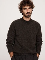 Alpaca-Wool Blend Crew-Neck Sweater