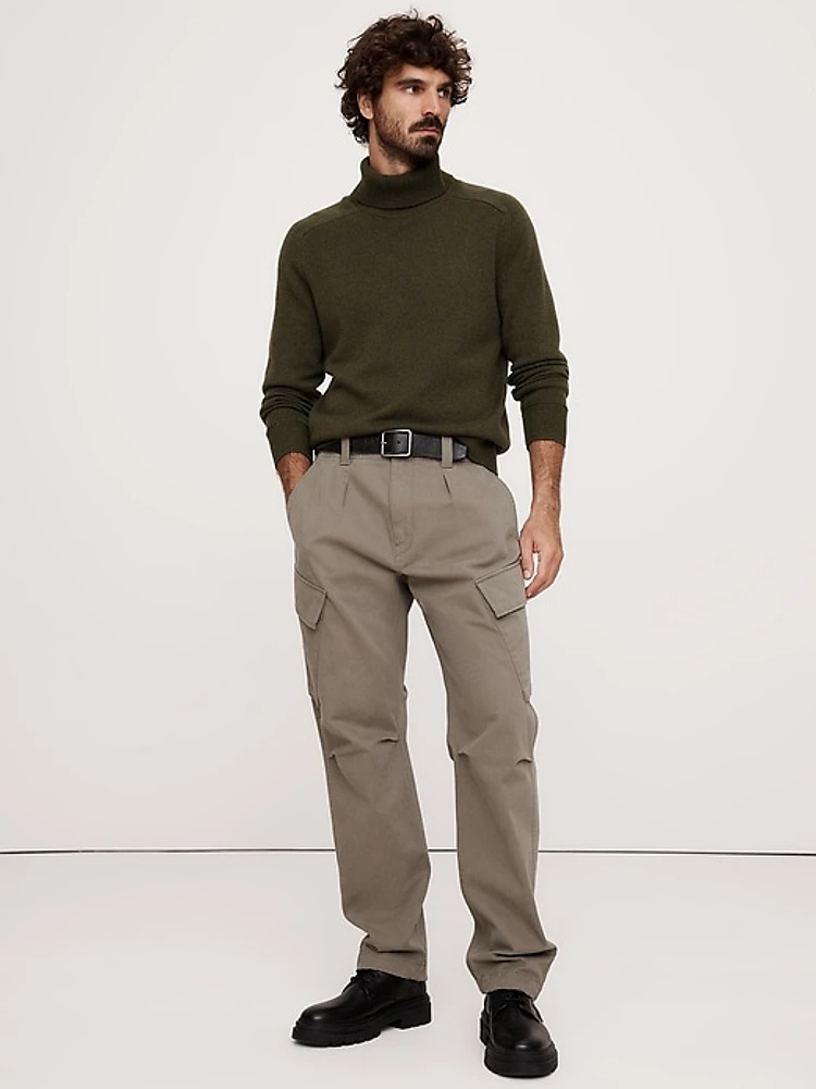 Merino-Cashmere Turtleneck Sweater