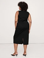 Everywhere Ponte Column Midi Dress