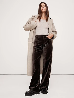 The Icon Classic Wide-Leg Velvet Pant