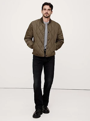 Quilted Bomber Jacket