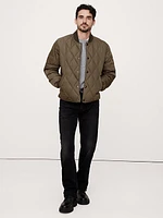 Quilted Bomber Jacket
