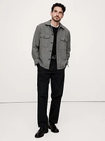 Relaxed-Fit Wool-Blend Overshirt