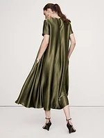 Aurelia Crepe & Satin Maxi Dress