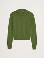 Cotton-Silk Sweater Polo