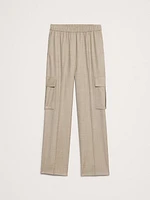 Pull-On Wool Flannel Cargo Pant
