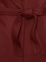 Oversized Wool-Cashmere Wrap Coat