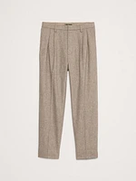 Wool-Blend Pleated Pant