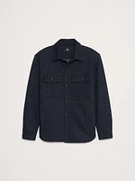 Herringbone Jacquard Shirt Jacket